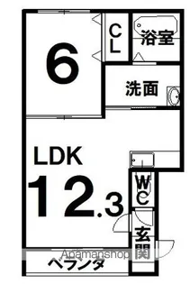 CLASSEⅧ(クラズⅧ)【106号室】の間取り