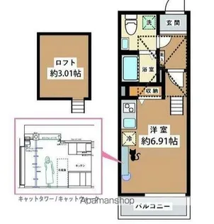 RS参番館【1階】の間取り