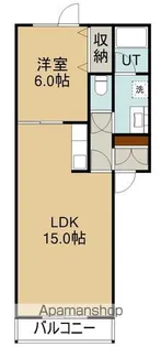 ペガサス中道【103号室】の間取り
