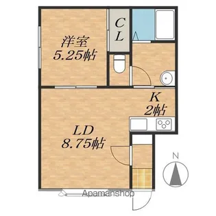 ガーデンヒル【1階】の間取り