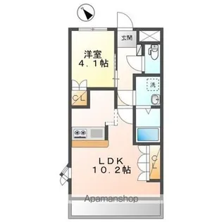 ジェラソーレ1【2階】の間取り