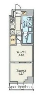 クレストコート南長崎【206号室】の間取り