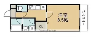 ブランシェ宮千代【206号室号室】の間取り