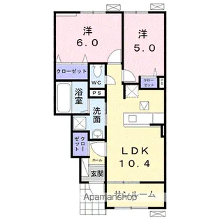 ANGE224 B【1階】の間取り