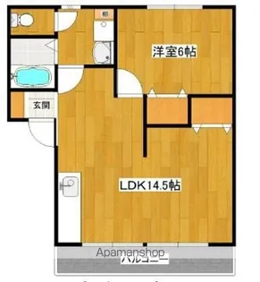 サンティール門松A・B棟【A202号室】の間取り