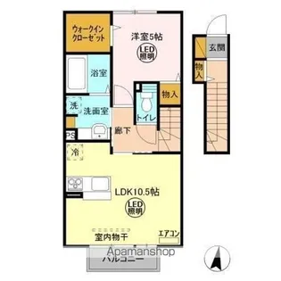 アクアパーム E【2階】の間取り