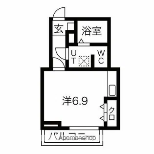 メリディアン北仙台【3階】の間取り