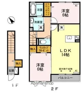 SHAMROCK HILLS【2階】の間取り