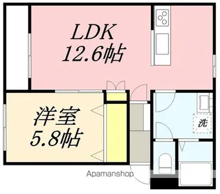 ラピスコートⅡ【302号室】の間取り