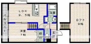 ウィンザー荒江Ⅰ【1階】の間取り