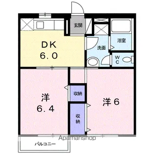 エスポワール A【1階】の間取り