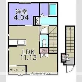 仮)射光寺アパート【201号室】の間取り