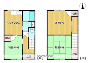 原田コーポ【1号室】の間取り
