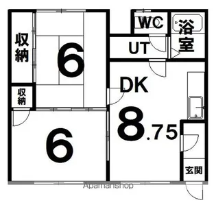 浅野ハイツ第2【103号室】の間取り