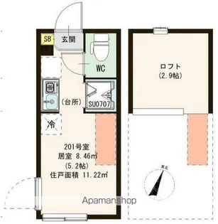 クレール小岩【2階】の間取り