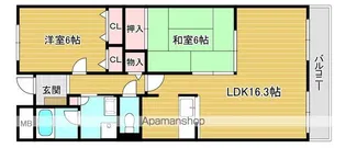 ローズ・ソレーユ【2階】の間取り