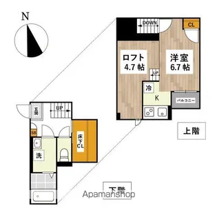 ADC大元ステラ【102号室】の間取り