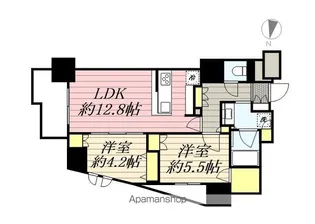 デュオヒルズ千葉中央【14階】の間取り