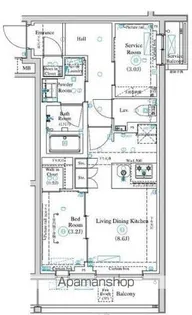 東京都練馬区中村3丁目【マンション】の間取り