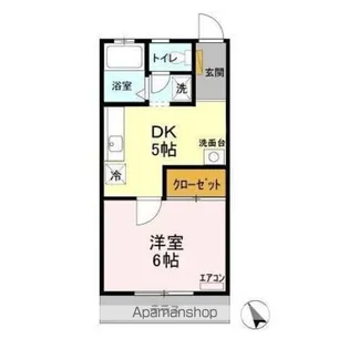 フラワーエステート【1階】の間取り