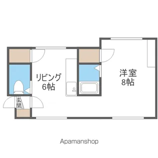 南郷ケ丘ハイツA【202号室】の間取り