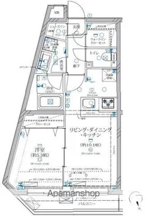 ALIVIS新江古田(現ディアレイシャス中野江古田)【2階】の間取り