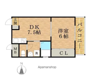レクシア新大阪【705号室】の間取り