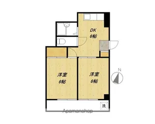 サンライズビル【301号室】の間取り