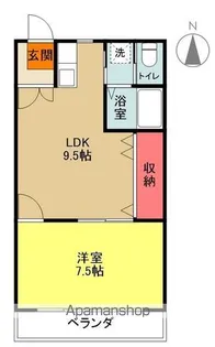 ホワイトマンション【205号室】の間取り