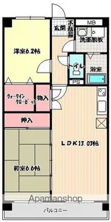 クレール周船寺【4階】の間取り