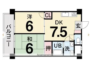 第5ゴトービル【502号室】の間取り