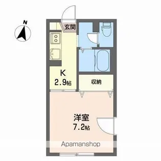 ガーデンホームズA【1階】の間取り