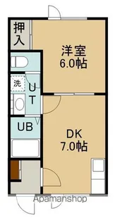 グレース昭和【202号室】の間取り