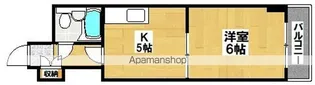 サニーコート粉浜【3階】の間取り