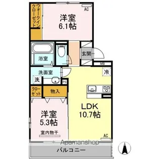 ミーテⅢ【3階】の間取り