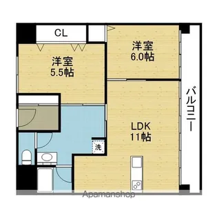 新谷町第3ビル【5階】の間取り
