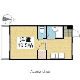 中島ビル【202.号室】の間取り