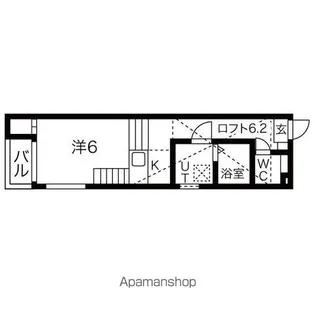 サニーベール志賀町【203号室号室】の間取り
