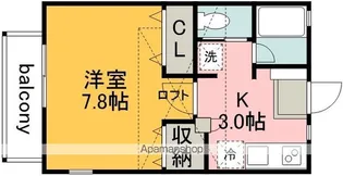カリーナ成城【1階】の間取り