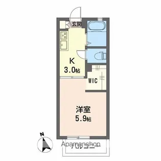 フレグランスY【1階】の間取り