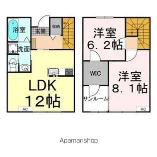メルヴェイユ A【101号室】の間取り