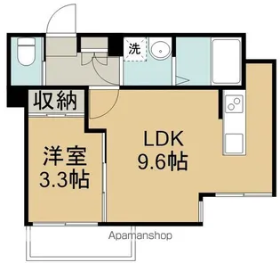 CLOVER木ノ下【3階】の間取り
