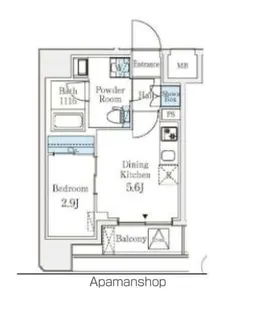 クラリティア文京湯島【5階】の間取り