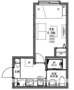 KEIAI RESIDENCE 新柏Ⅱ【103号室】の間取り
