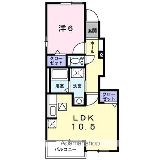 モーダ・パラッツォA【1階】の間取り