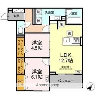 D-SOLIS一社【3階】の間取り