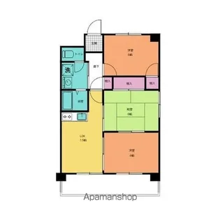 リバティーフォレスト【201号室】の間取り