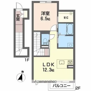 FORENA天山【2階】の間取り