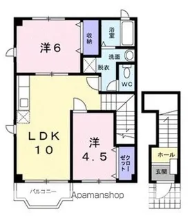 エスポワール古国府A【2階】の間取り