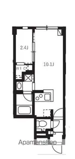 グローリオシェルト駒込【3階】の間取り